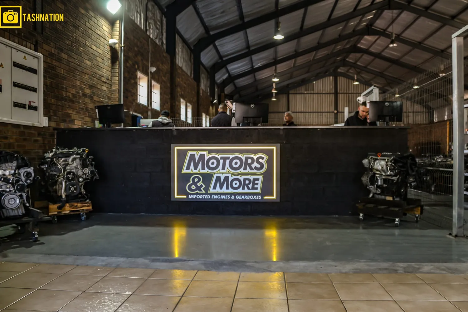 Indoor view of the front desk area at Motors & More Cape Town