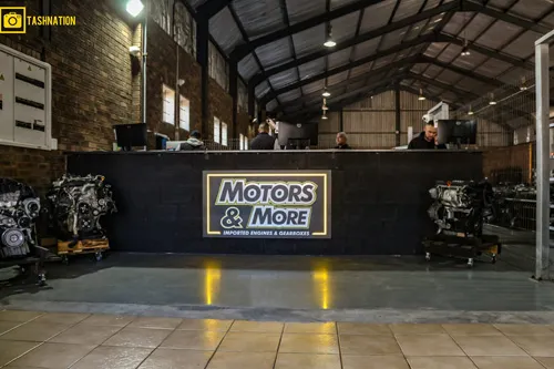 Indoor view of the front desk area at Motors & More Cape Town