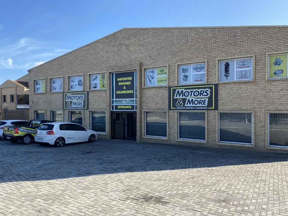 Wide exterior view of Motors & More Gqeberha building