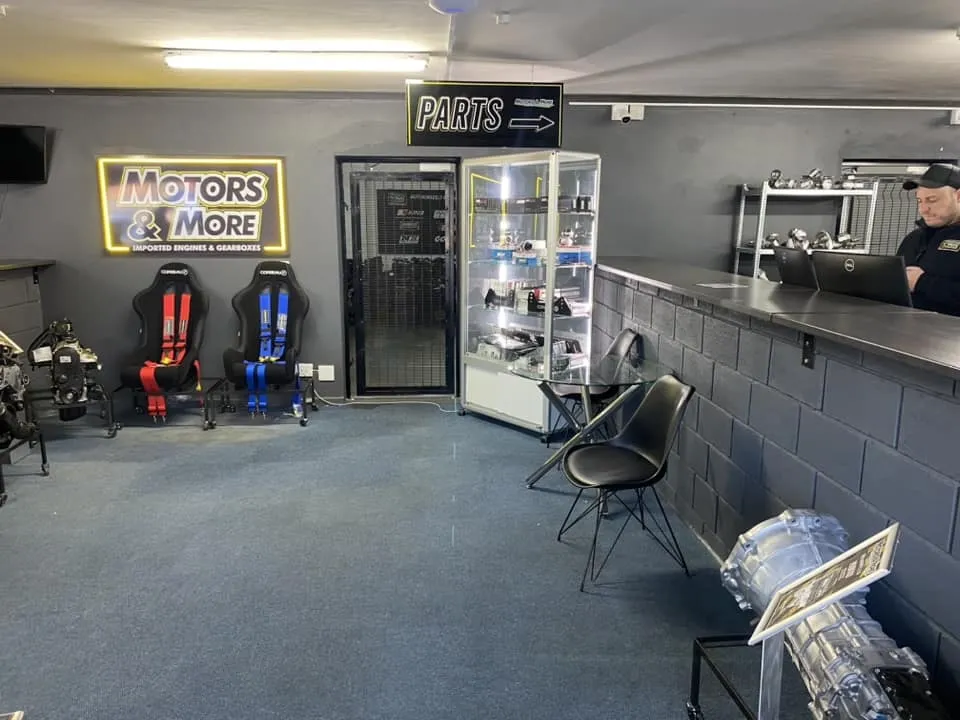 Reception seating at Motors & More Gqeberha